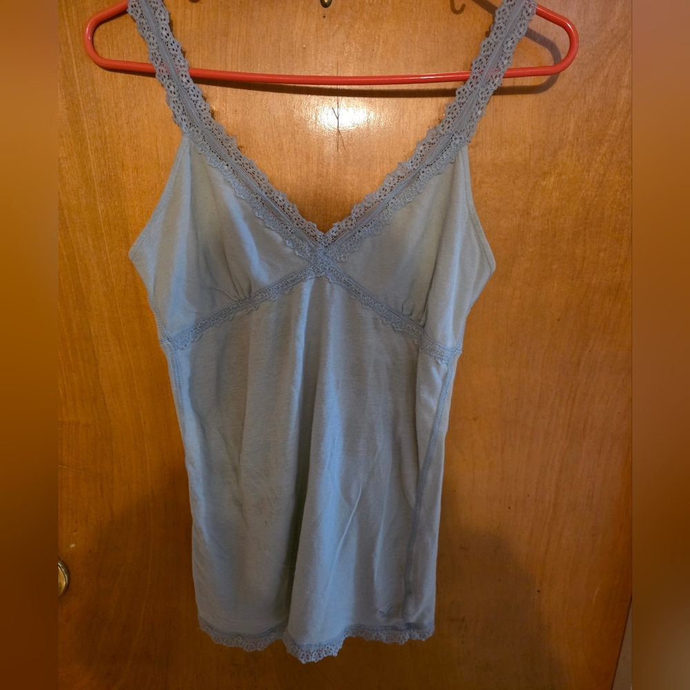 American Eagle Outfitters Blue Lace Camisole